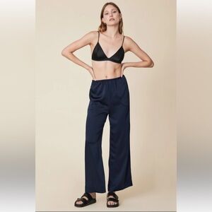 Soldout NYC navy blue silk pants